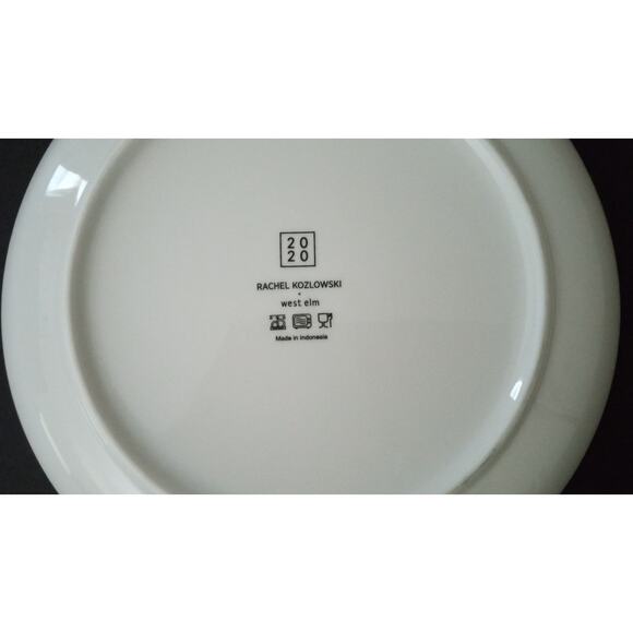 West Elm Rachel Kozlowski Dapper Animal Winter Fox Snowman Plate Salad Dessert - Picture 7 of 8